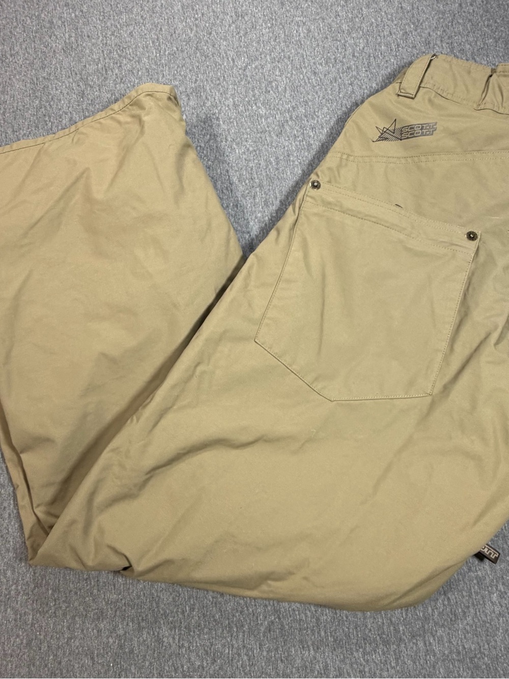 Scott Freestyle Men’s Large Snowboard/Ski Pants Brown Adjustable Waist Snowpanta